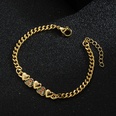 Modisches Armband aus verkupfertem Echtgold mit mikroverkrusteten Zirkonsternen und Mondsmileyspicture13